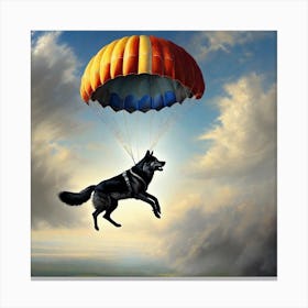 Parachute Dog 1 Canvas Print