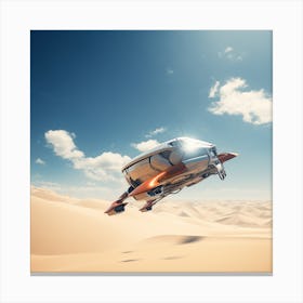 Futuristic Spaceship Canvas Print