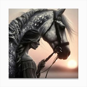 Creative Horse Beauty Illustration Nr 67 Canvas Print