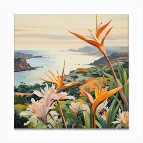 Bird Of Paradise on Madeira Canvas Print
