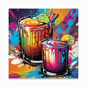 Colorful Drinks 3 Canvas Print