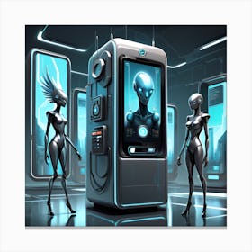 A Futuristic Digital Painting Canvas Print