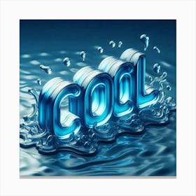 Letter Cool Canvas Print