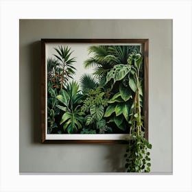 Tropical Jungle Print Canvas Print