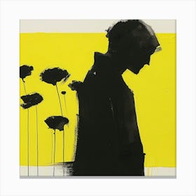 Black And Yellow 1 Canvas Print