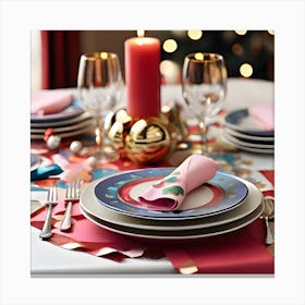 Table Setting Canvas Print