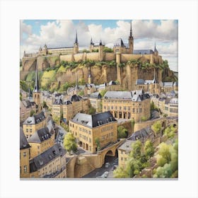 Castle Of Strasbourg Canvas Print