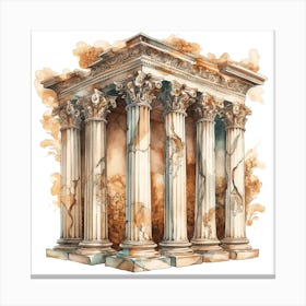 Ancient Greek Temple 4 Canvas Print