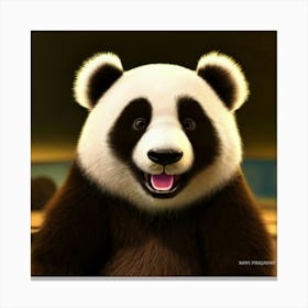 Cute Panda 🐼 by Ravi Prajapat Canvas Print