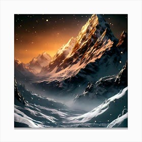 Snowy Mountains 3 Canvas Print