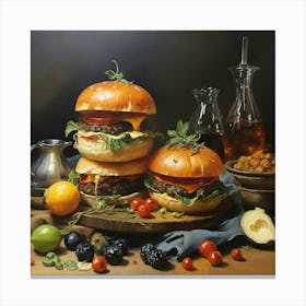 Burgers Canvas Print