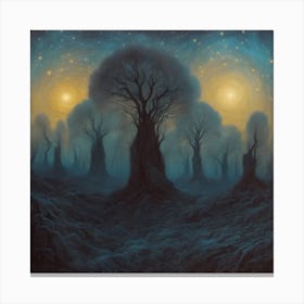 'The Trees Of The Night' Canvas Print