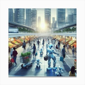 Futuristic Cityscape 31 Canvas Print