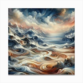 Ocean Waves 1 Canvas Print