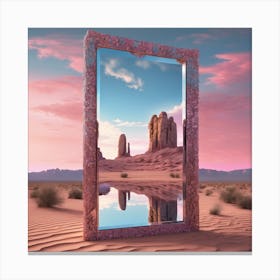 Window of desert(5) Canvas Print