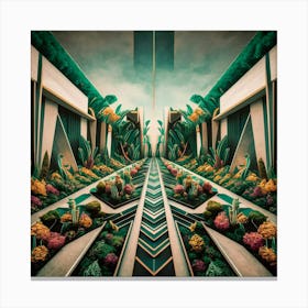 Futuristic Cityscape 40 Canvas Print