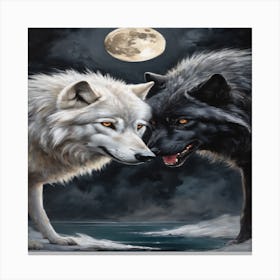 Wolf Lovers Canvas Print