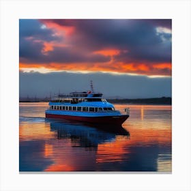 Sunset On The Water 2 Canvas Print