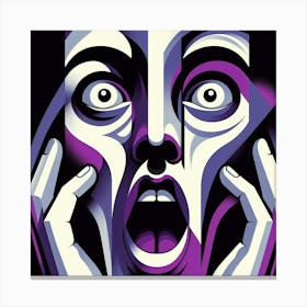 Scary Face Canvas Print