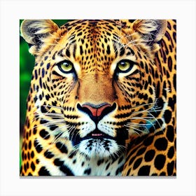 Leopard'S Face Canvas Print