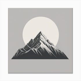 Mountain Silhouette Canvas Print