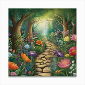 Garden Path Canvas Print