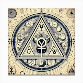 Occult Symbol Canvas Print