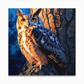 Great Horned Owl 6 Canvas Print