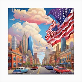 America'S City Canvas Print