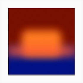 Blurred Square - Burn Canvas Print