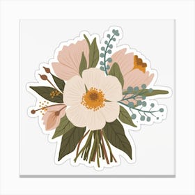 Bouquet Of Flowers Canvas Print