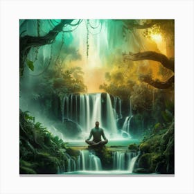 Meditation In The Forest 5 Canvas Print