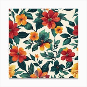 Floral Pattern 1 Canvas Print