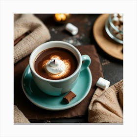 Leonardo Lightning Xl Hot Chocolate With Marshmallow 1 Canvas Print