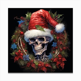 Christmas Skeleton  Canvas Print