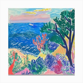 Coastal Vista Matisse Style 5 Canvas Print