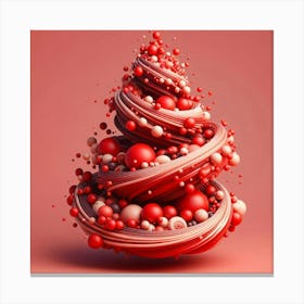 Christmas Tree 3d Canvas Print