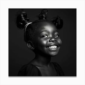 Portrait Of A Little Girl 1 Canvas Print