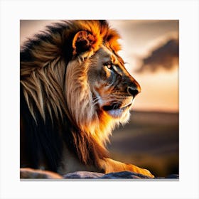 Lion art 7 Canvas Print