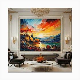 Sunset Painting 1 Canvas Print