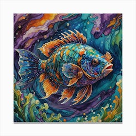 Fish In The Ocean Canvas Print