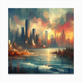 Abstract Horizons 20 Canvas Print