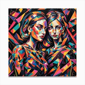 Mother and Daughter Canvas Print