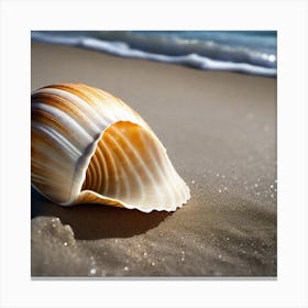 Shell On The Beach 6 Canvas Print