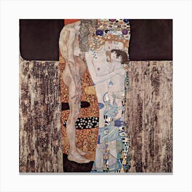 The Three Ages Of The Woman, Gustav Klimt Canvas Print