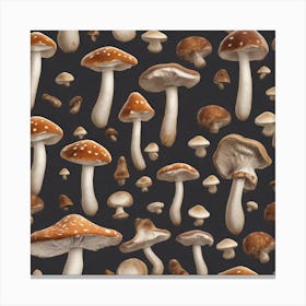 Mushroom Pattern 2 Canvas Print