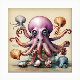 Octopus 71 Canvas Print