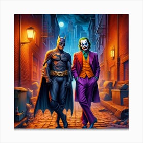 Batman And Joker 1 Canvas Print