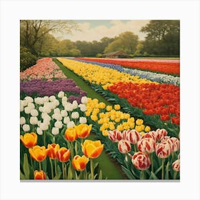 Tulip Field 2 Canvas Print