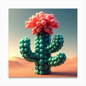 Balloon Cactus 1 Canvas Print
